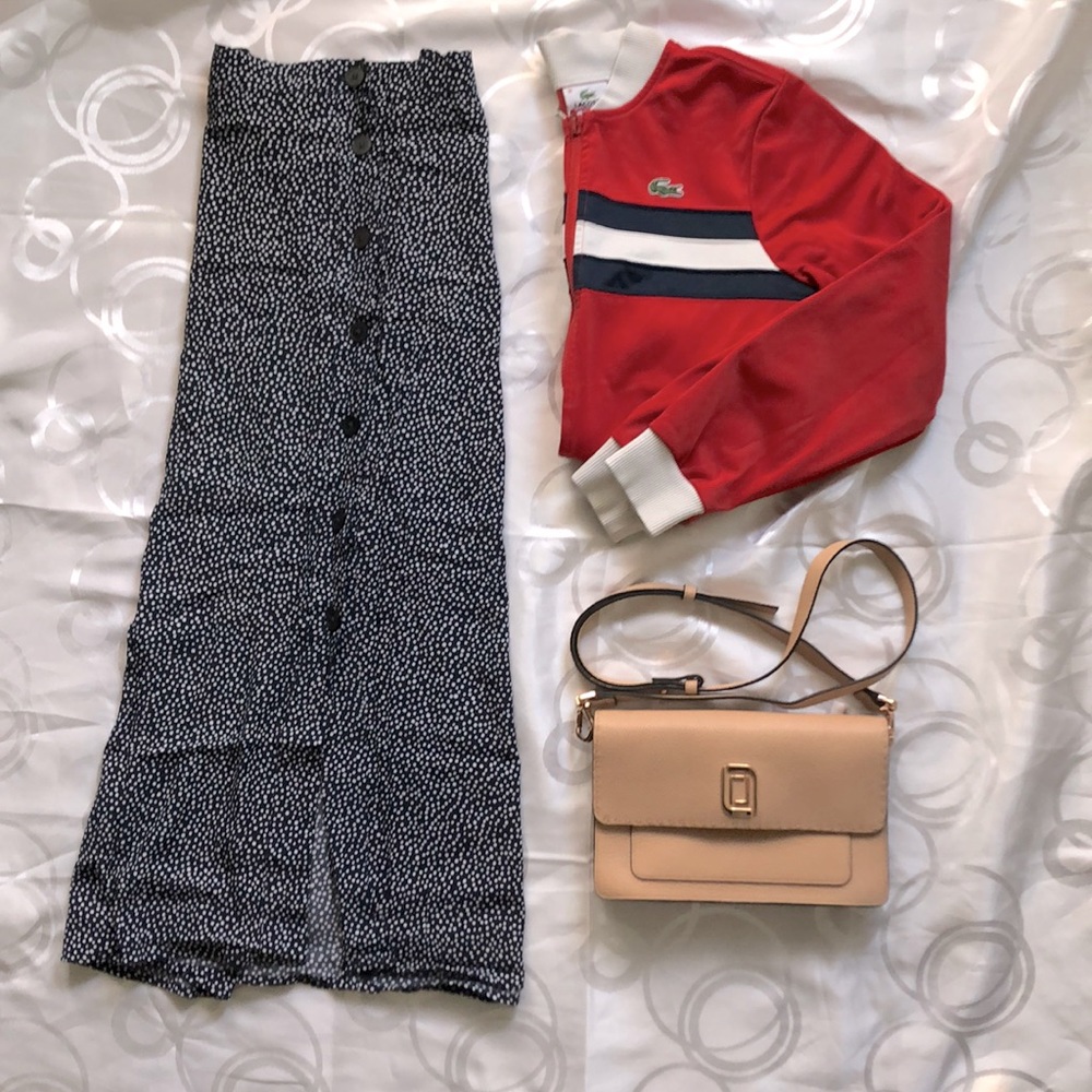 Lacoste Sport Red Navy Cream 36(EU) Track Jacket